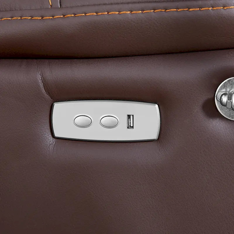 Fauteuil inclinable électrique zéro gravité en cuir reconstitué avec massage et chauffage