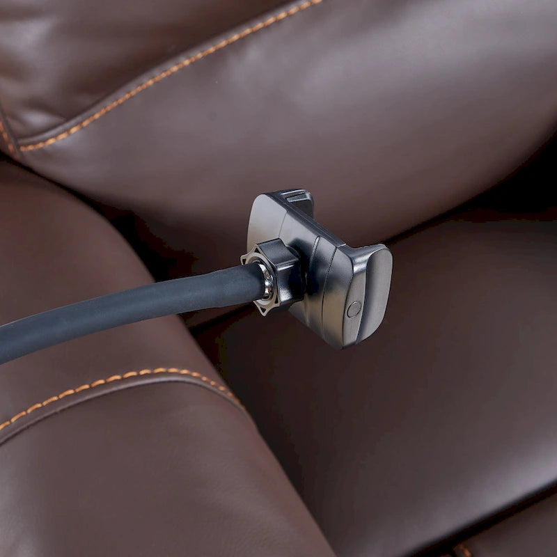Fauteuil inclinable électrique zéro gravité en cuir reconstitué avec massage et chauffage