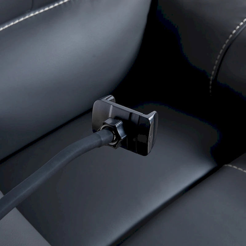 Fauteuil inclinable électrique zéro gravité en cuir reconstitué avec massage et chauffage