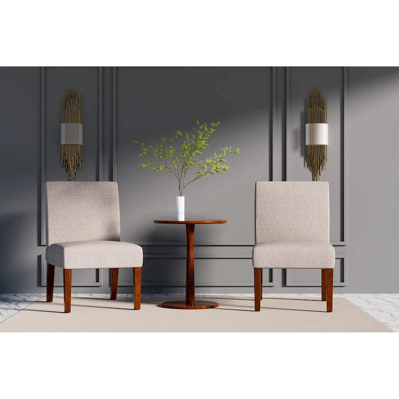 18.7 Chaises d'appoint avec table ronde
