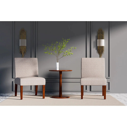 18.7 Chaises d'appoint avec table ronde