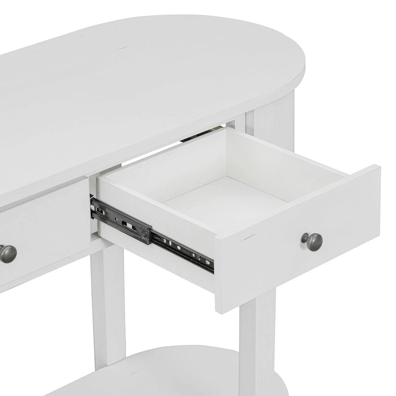 Console vintage, Table d'appoint brillante pour entrée et salon