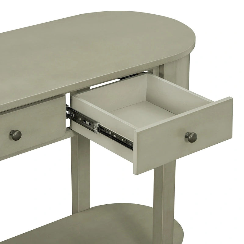 Console vintage, Table d'appoint brillante pour entrée et salon