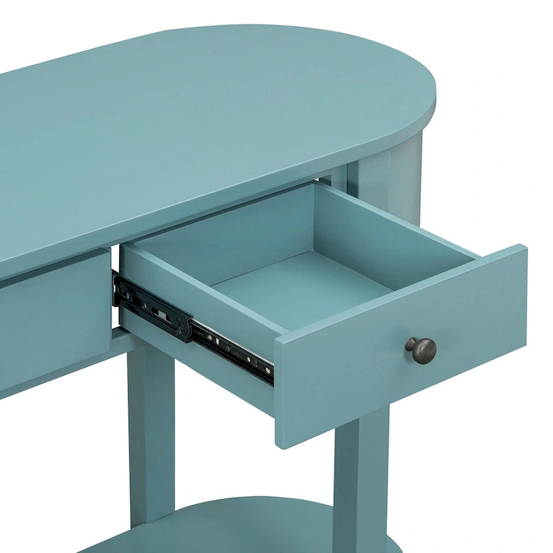 Console vintage, Table d'appoint brillante pour entrée et salon