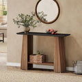 Table console/canapé moderne du milieu du siècle avec rangement pour entrée (47 po)