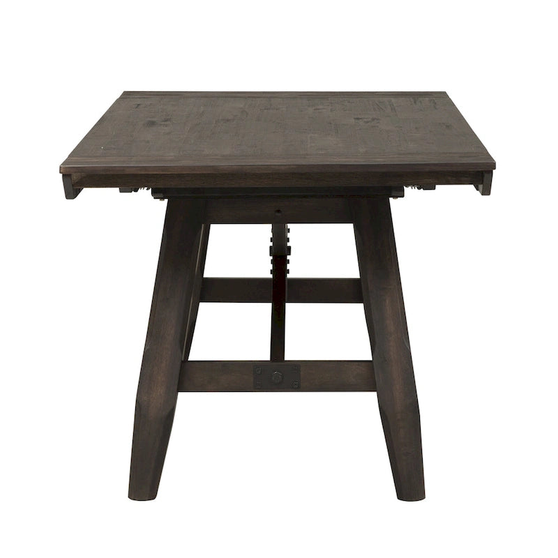 Ensemble table et tréteaux Châtaigne Foncée Double Pont