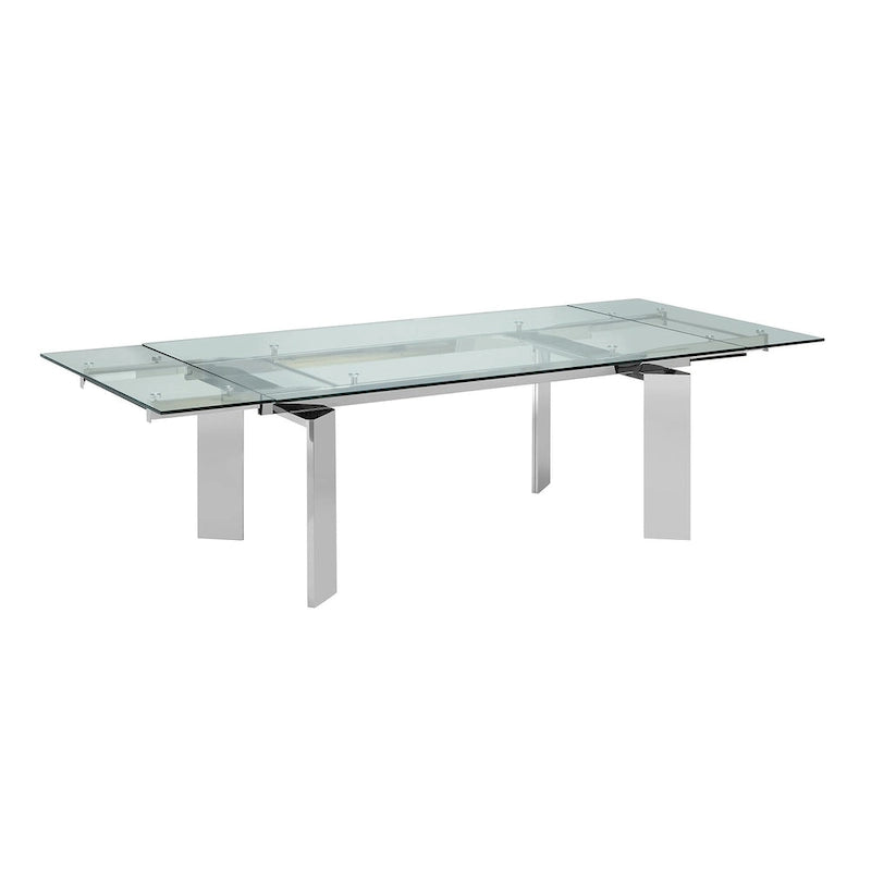 Table à manger extensible en verre