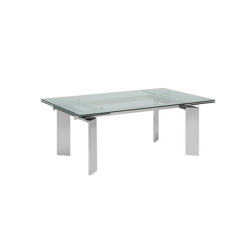 Table à manger extensible en verre