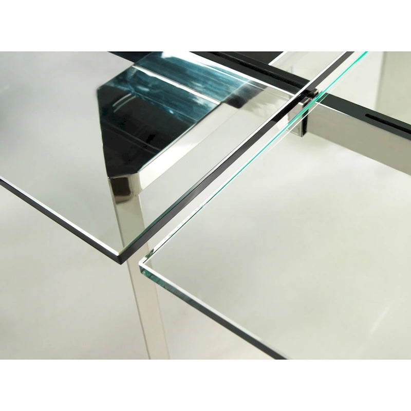 Table à manger extensible en verre