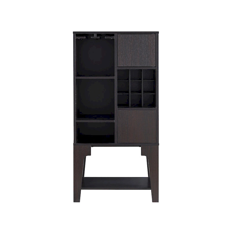 Vaisselier contemporain 4 étagères avec casier à vin