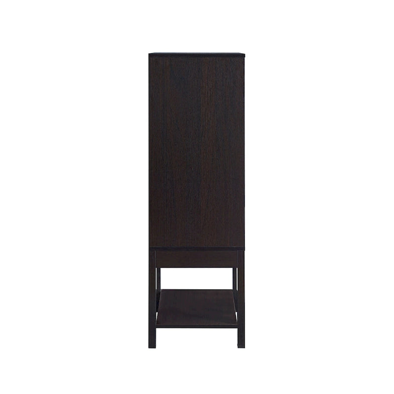 Vaisselier contemporain 4 étagères avec casier à vin
