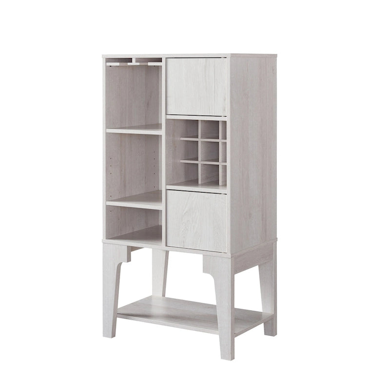 Vaisselier contemporain 4 étagères avec casier à vin