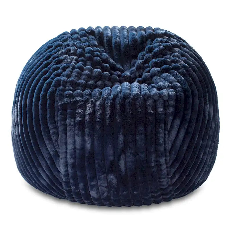Grand pouf de 5 pieds en fausse fourrure avec housse amovible pour adultes