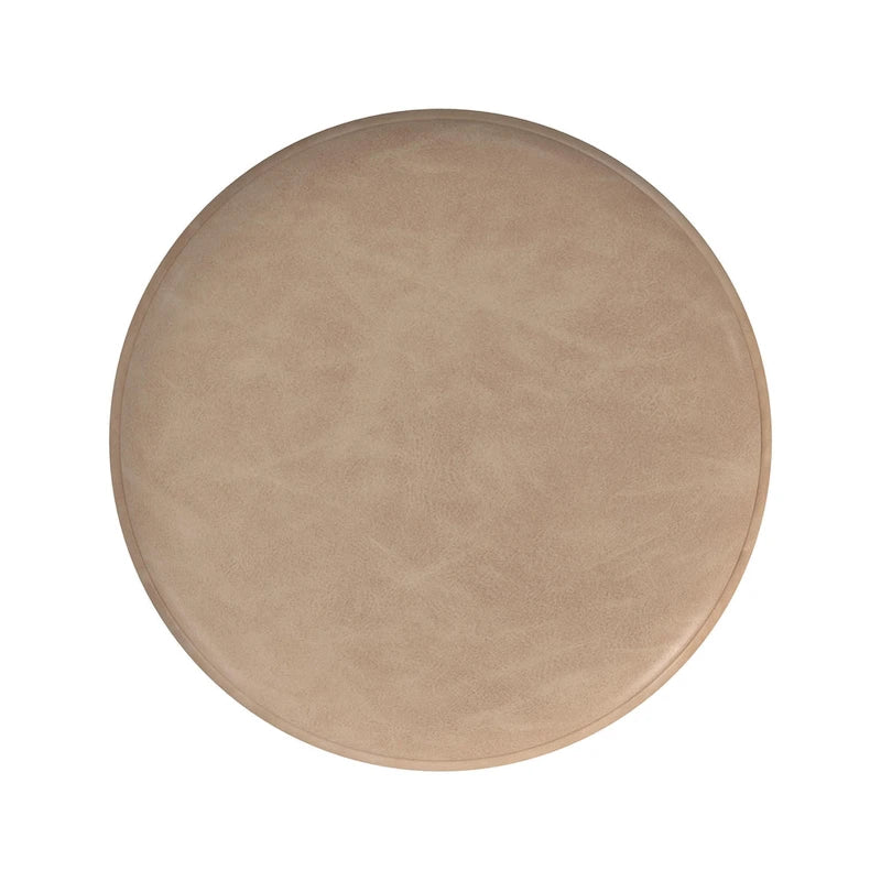 Pouf rond capitonné