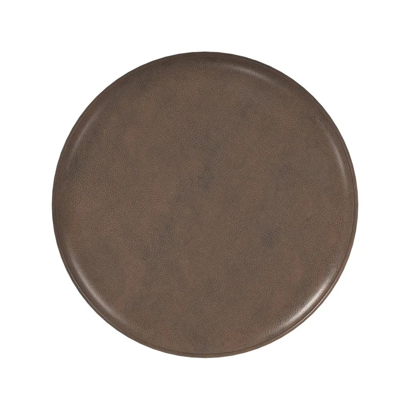 Pouf rond capitonné