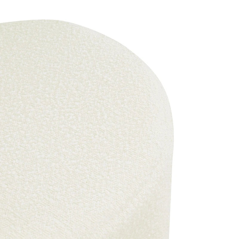 Pouf rond capitonné
