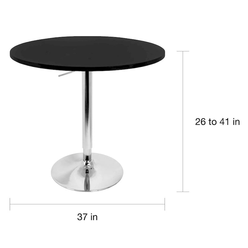 Table de bar réglable en hauteur de 27 pouces
