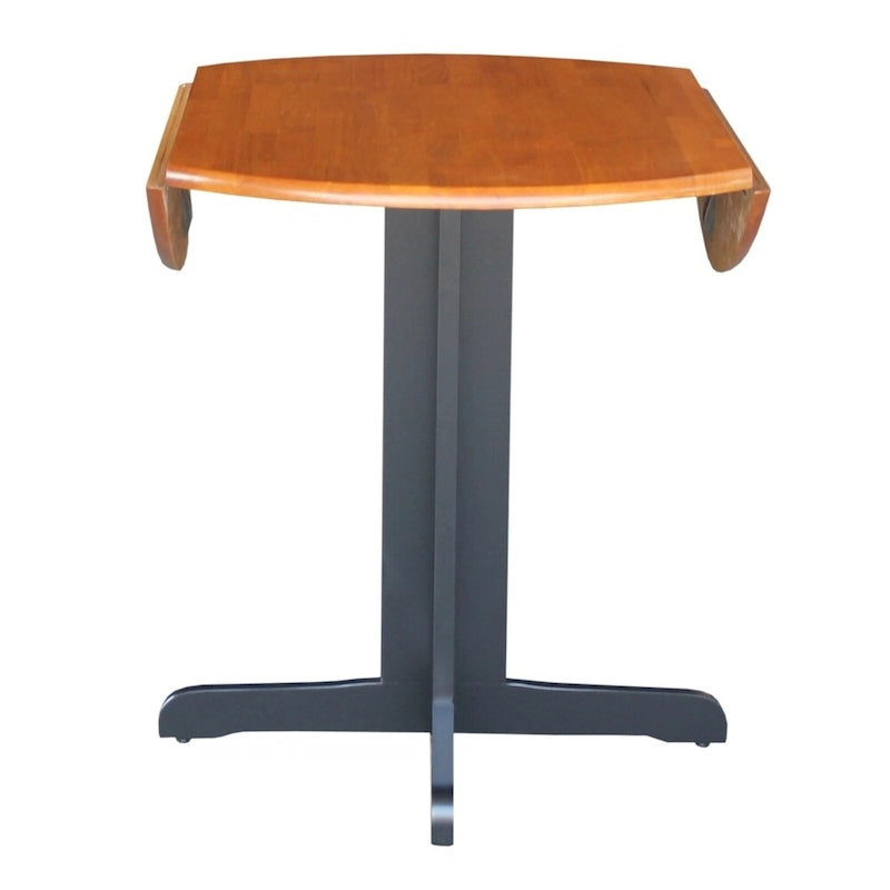 Table de salle à manger ronde de 91 cm avec deux abattants latéraux