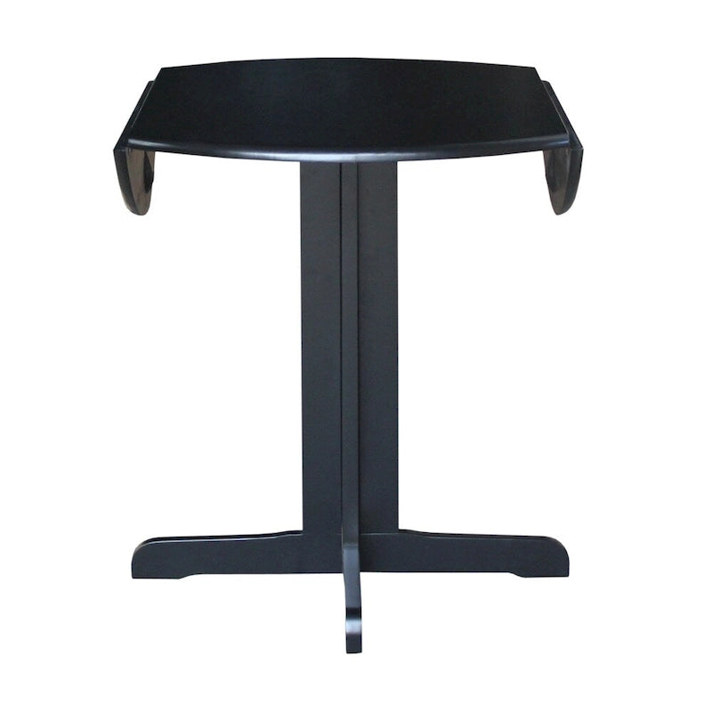 Table de salle à manger ronde de 91 cm avec deux abattants latéraux