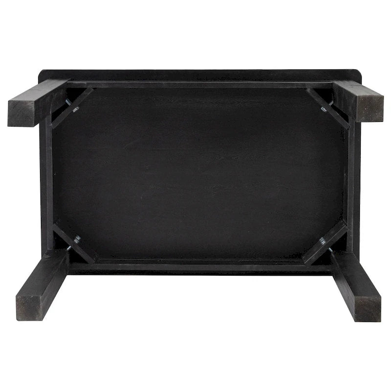 Table de salle à manger rustique rectangulaire en pin massif ancien