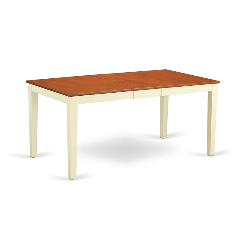 Table de salle à manger rectangulaire avec rallonge papillon et options de couleur de finition