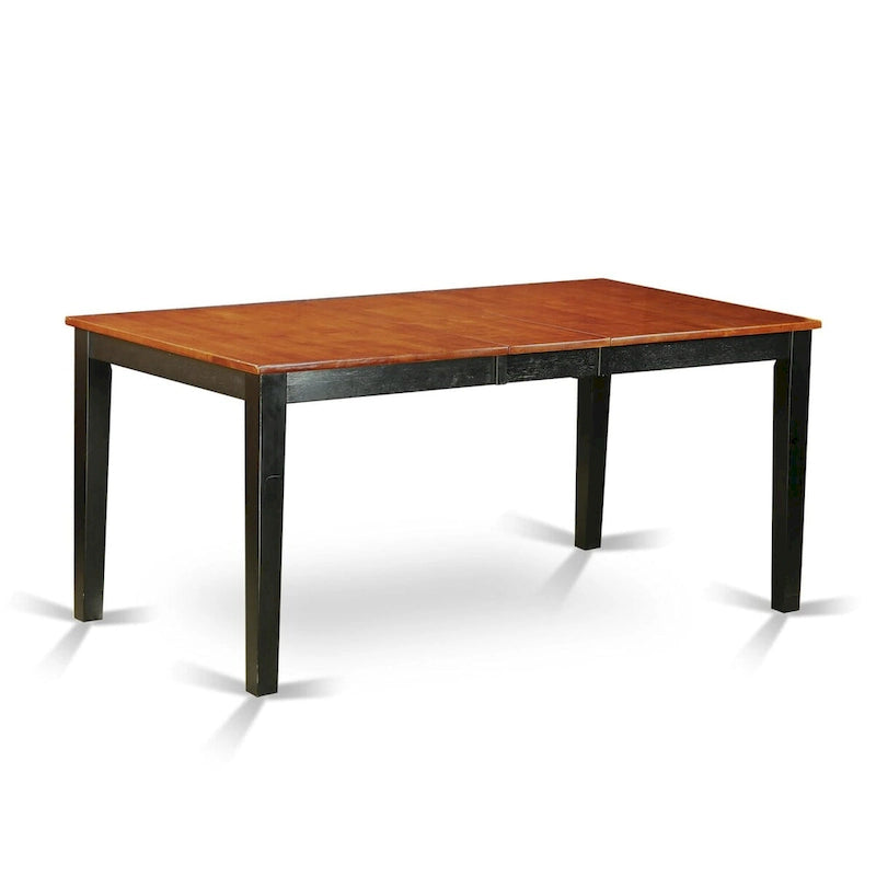 Table de salle à manger rectangulaire avec rallonge papillon et options de couleur de finition