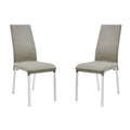 Chaise de salle à manger en cuir pleine fleur
