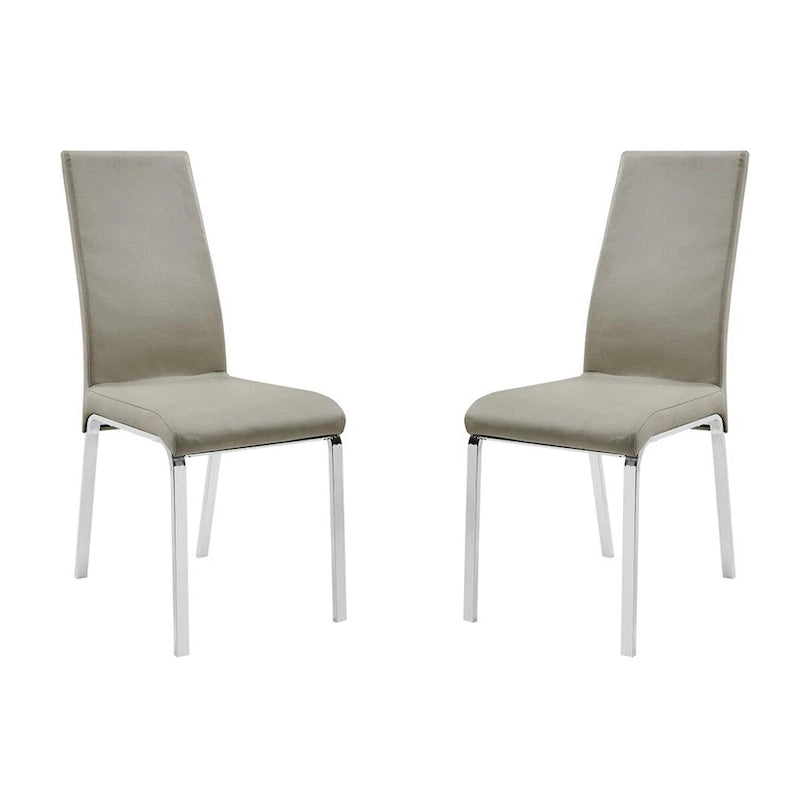 Chaise de salle à manger en cuir pleine fleur