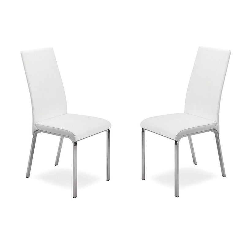 Chaise de salle à manger en cuir pleine fleur