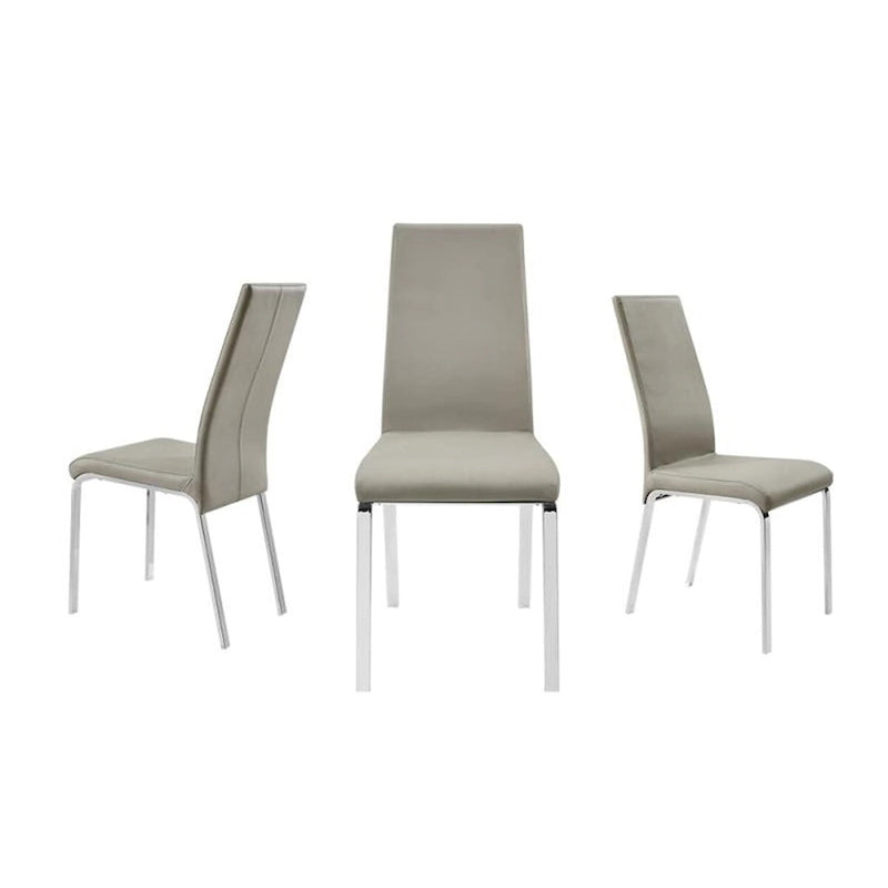 Chaise de salle à manger en cuir pleine fleur