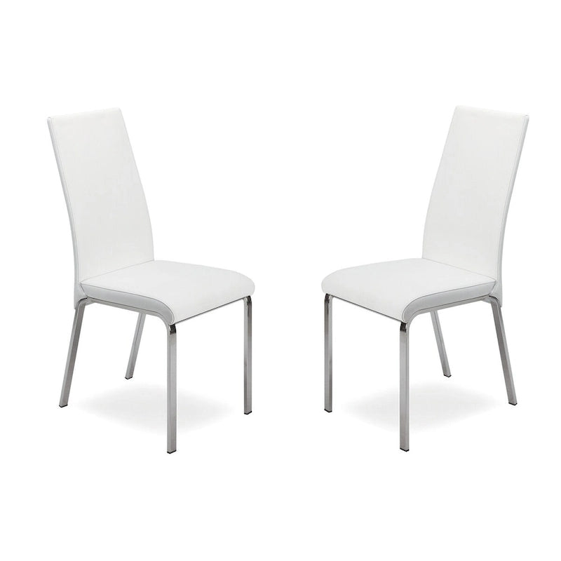 Chaise de salle à manger en cuir pleine fleur