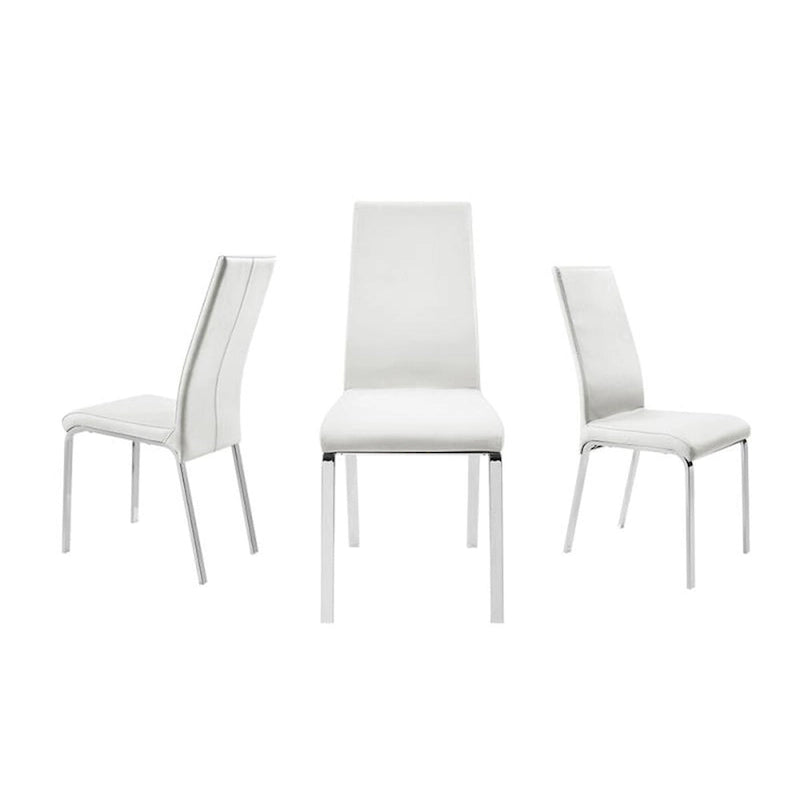 Chaise de salle à manger en cuir pleine fleur