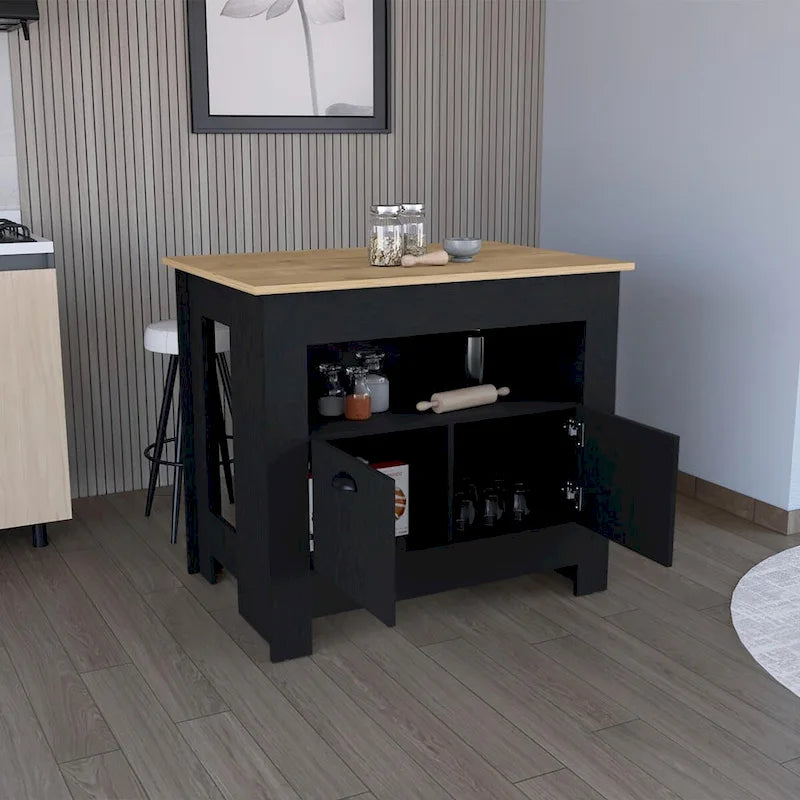 Bahut de cuisine îlot de rangement